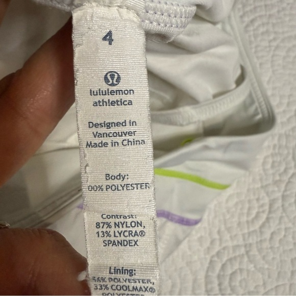 Lululemon Athletica White Athletic Shorts Lightweight Performance - Picture 7 of 11